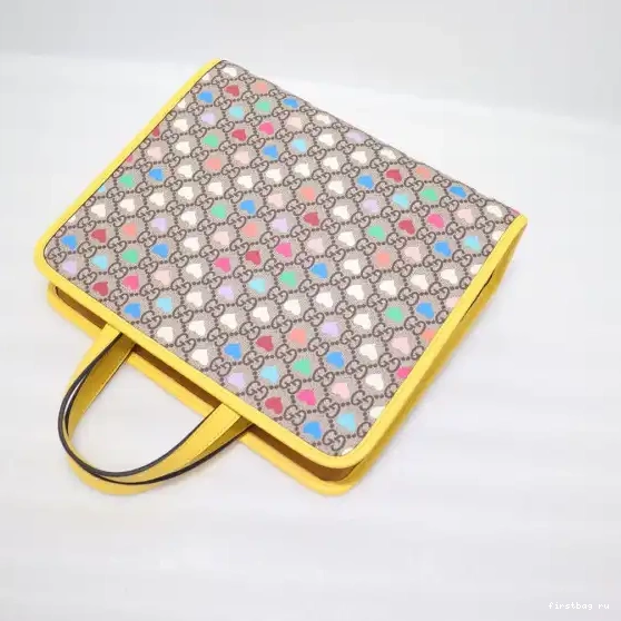 First bag ru bag GG GUCCI tote Children's hearts 0707